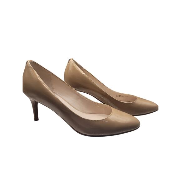 Cole Haan Nude Pump Heels Waterproof Padded Leather 2 1/2" Sz 6 - Picture 3 of 12